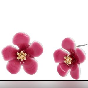 Betsey Jonhson Tropical Flower Stud Earrings